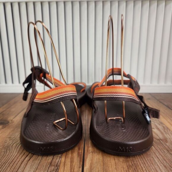 Chaco Bodhi Belt Java Sandals Mens 13 Orange Brown Toe Loop Strappy Beach Shoes main image 7